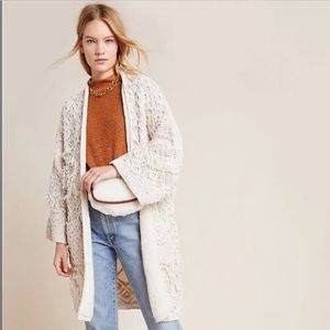 Anthropologie Akemi + Kin cream oversized cardigan sweater